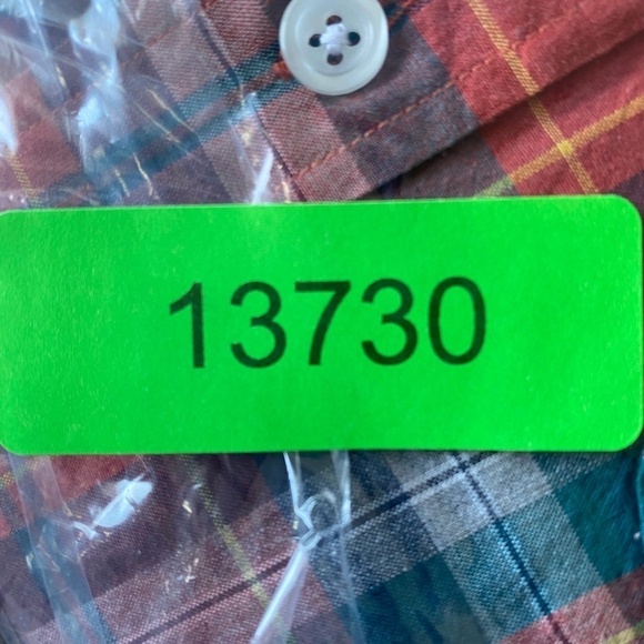 J. Crew Mercantile Flex Men's Red Plaid Long Sleeve Button Down Shirt Size Large - Picture 11 of 11